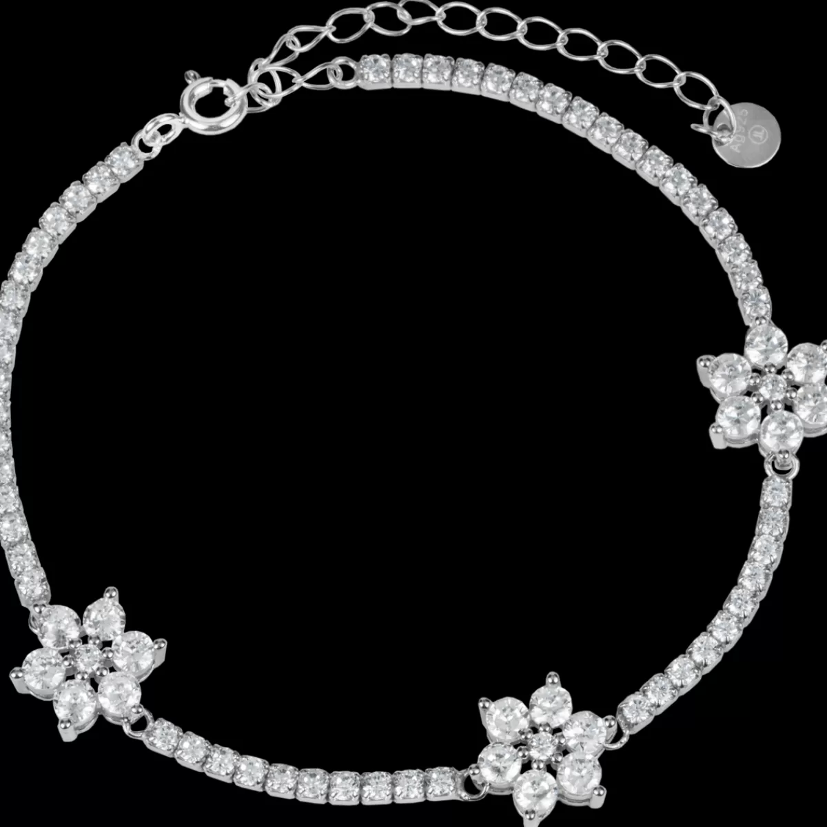 Clearance Jacques Lemans Armband "Blumen" Sterlingsilber mit Topasen
