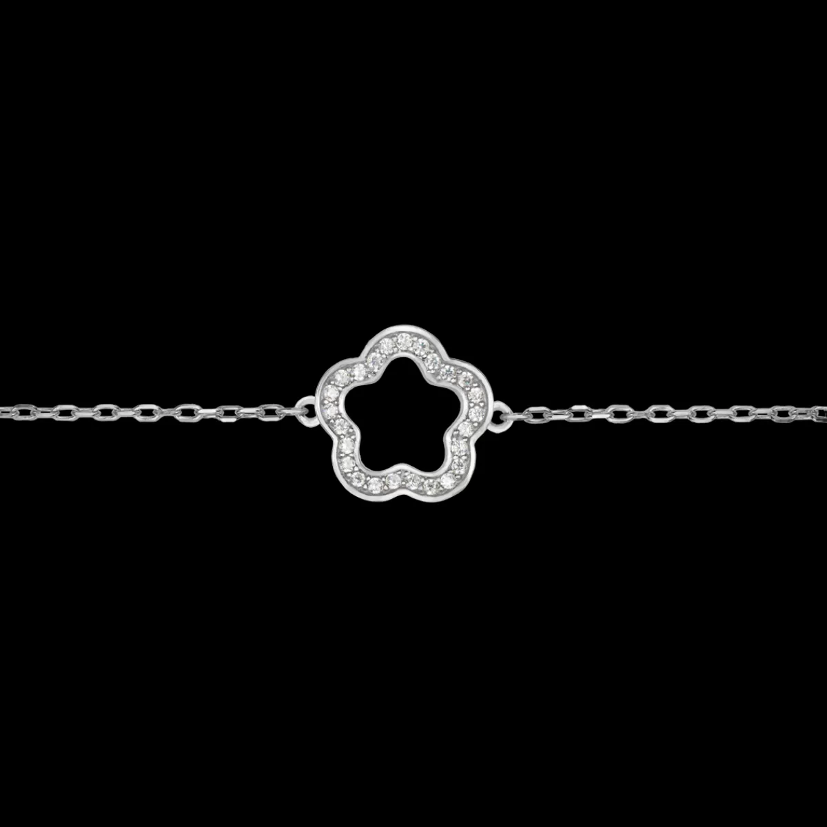 Discount Jacques Lemans Armband "Blume" Sterlingsilber mit Topasen