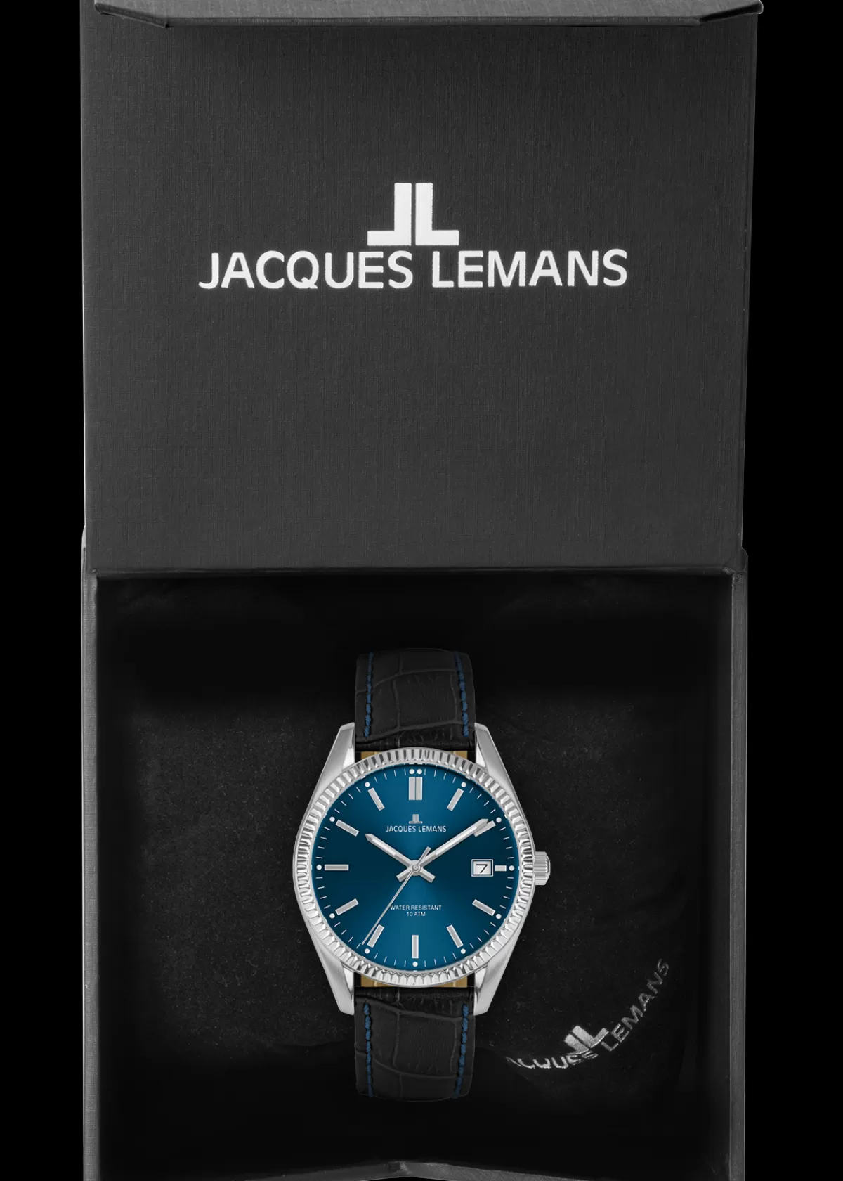 New Jacques Lemans Derby 50-3R Herrenuhr Ø 40,0mm