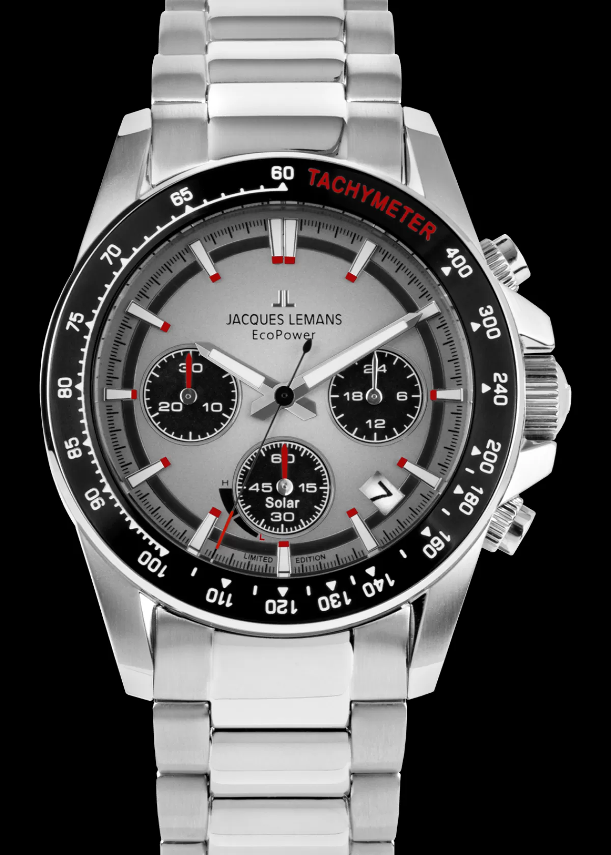 Best Jacques Lemans Eco Power 50-1A Herrenuhr Ø 42,0mm