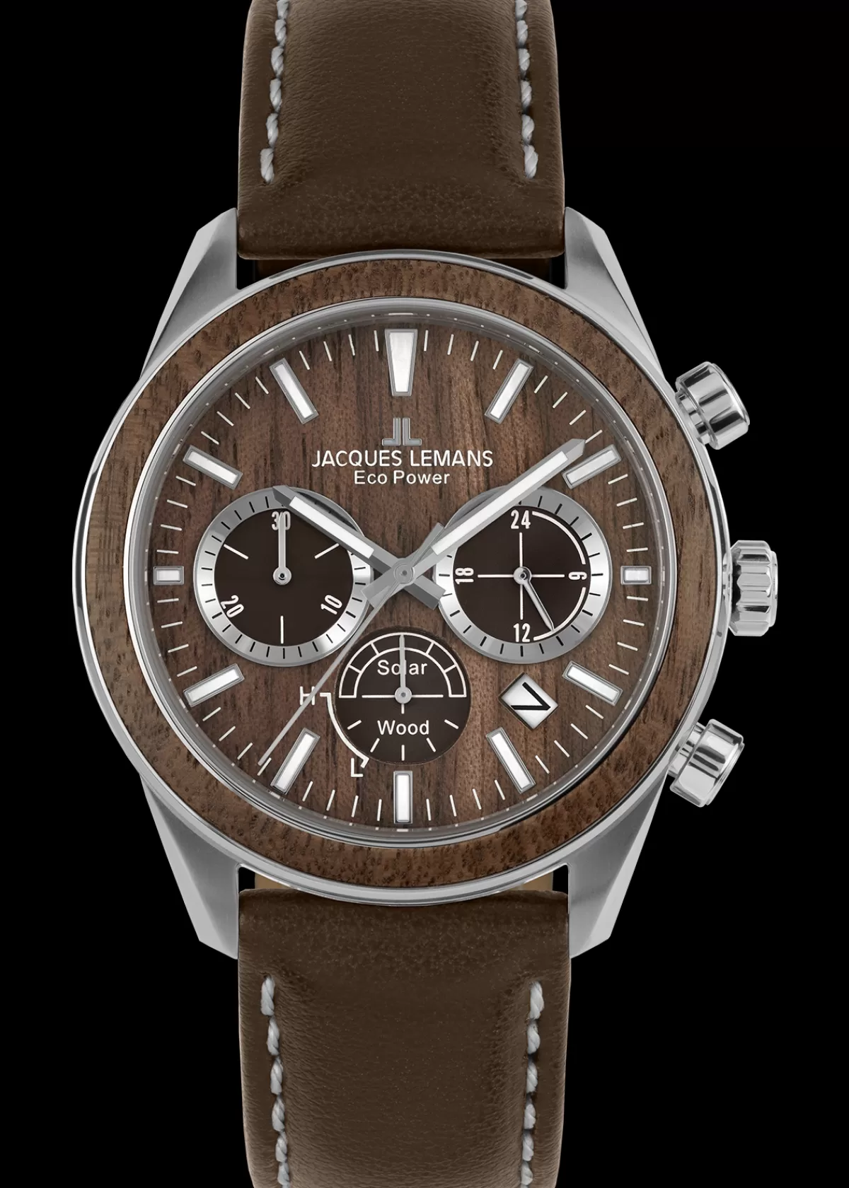 Best Jacques Lemans Eco Power 1-2115B Herrenuhr Ø 44,0mm