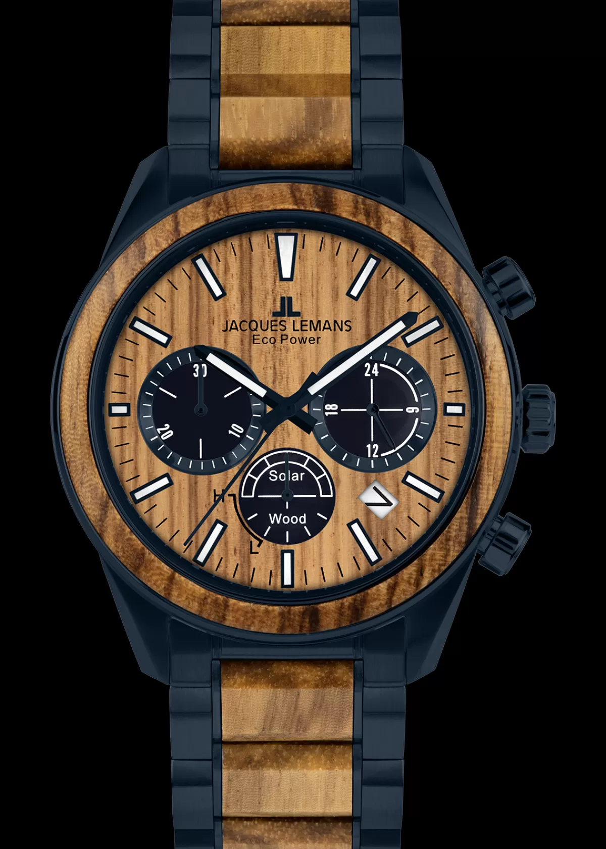 Fashion Jacques Lemans Eco Power 1-2115P Herrenuhr Ø 44,0mm