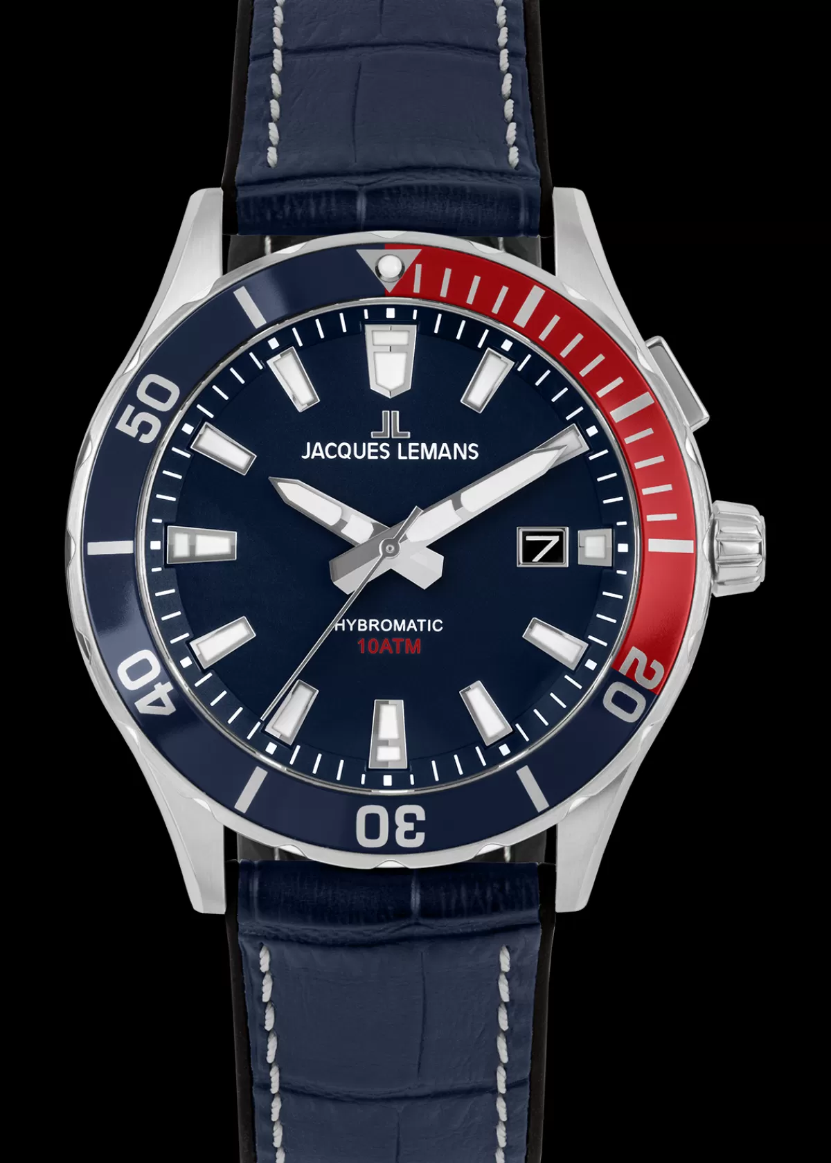 Best Jacques Lemans Hybromatic 1-2131B Herrenuhr Ø 43,0mm