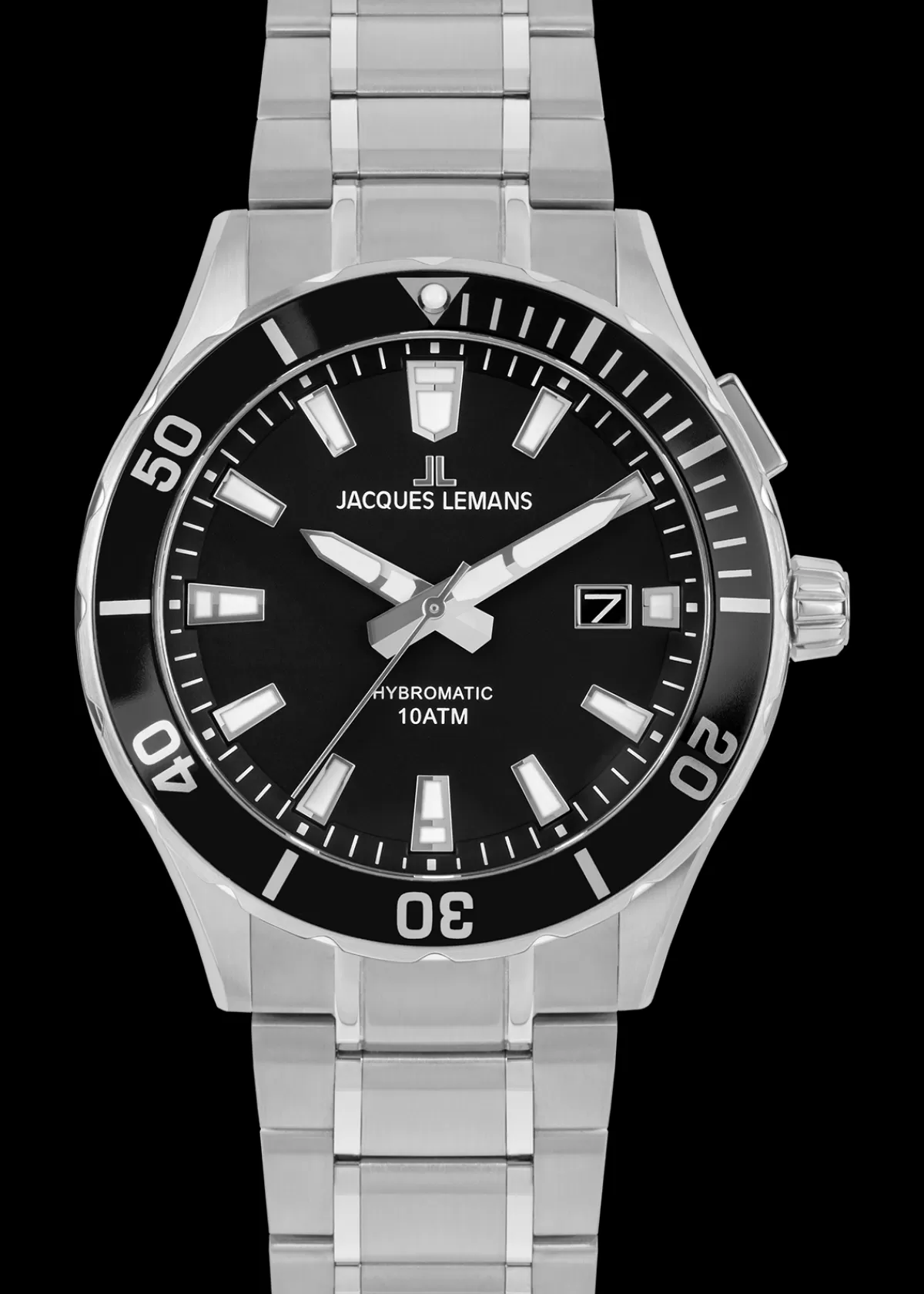 Flash Sale Jacques Lemans Hybromatic 1-2131D Herrenuhr Ø 43,0mm