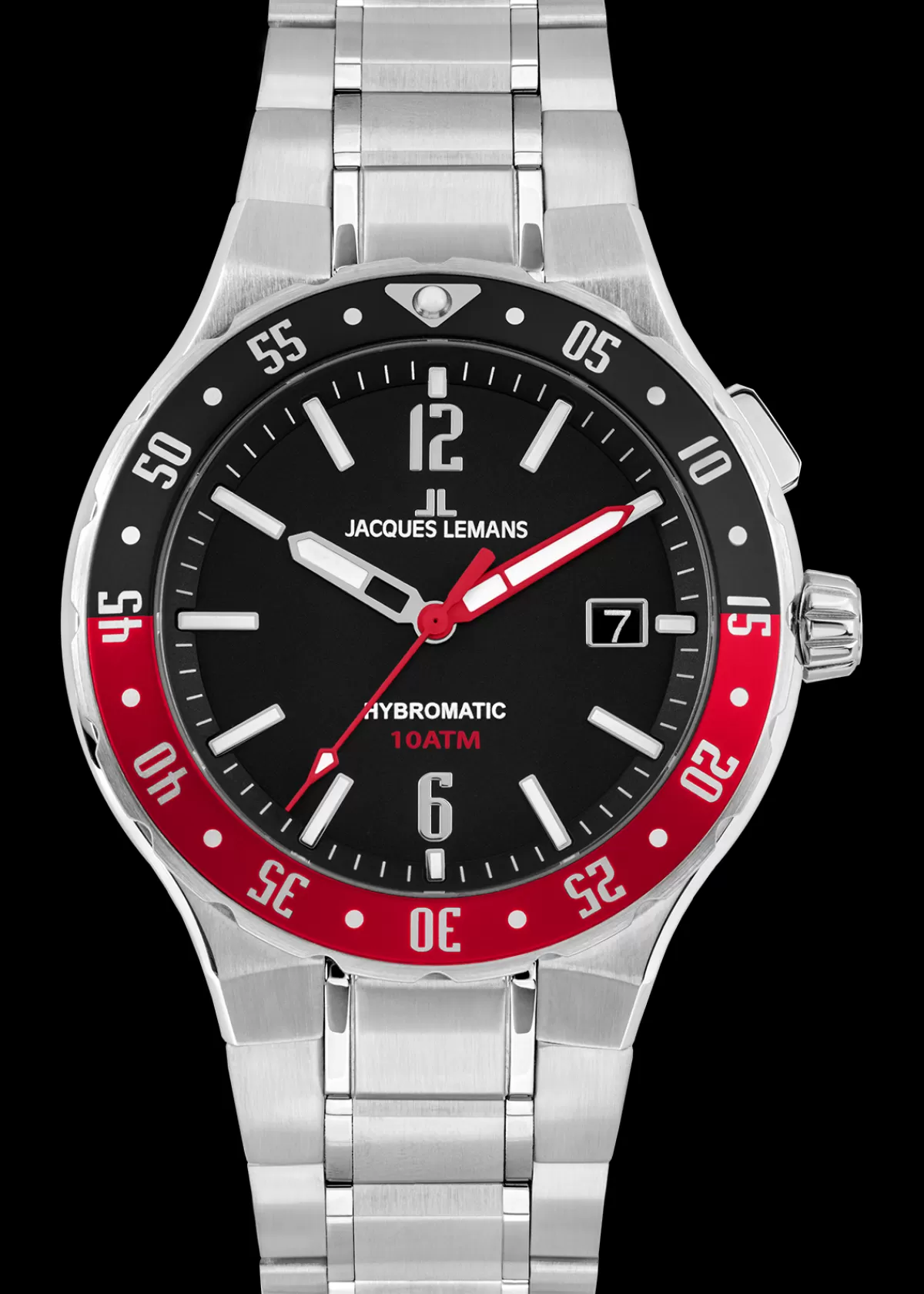 Best Jacques Lemans Hybromatic 1-2109F Herrenuhr Ø 42,0mm