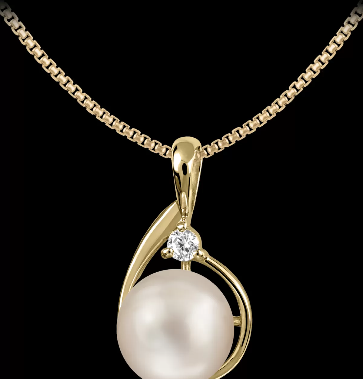 Best Sale Jacques Lemans Kette Sterlingsilber vergoldet mit Perle