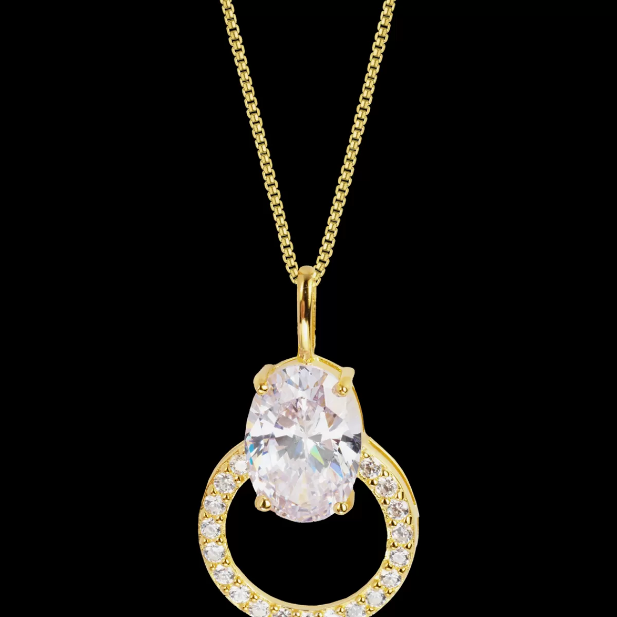 Best Jacques Lemans Kette Sterlingsilber vergoldet mit Topasen