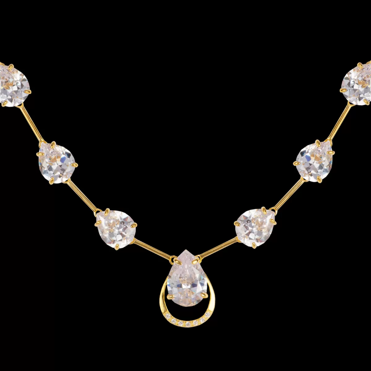 Best Jacques Lemans Kette Sterlingsilber vergoldet mit Topasen