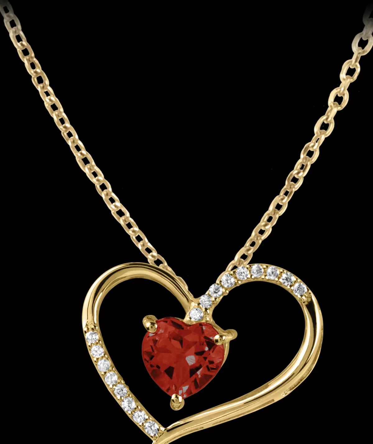 Best Jacques Lemans Kette Sterlingsilber vergoldet mit Topaz
