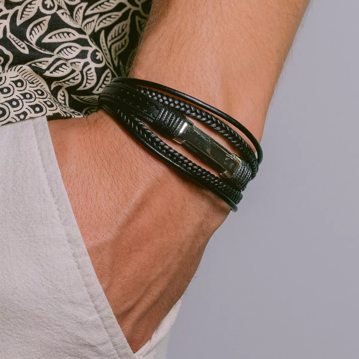Clearance Jacques Lemans Lederarmband