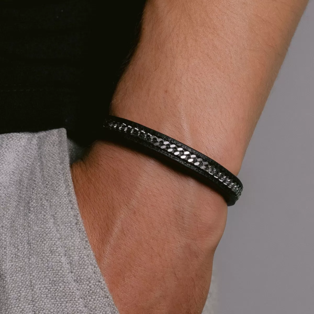 Fashion Jacques Lemans Lederarmband