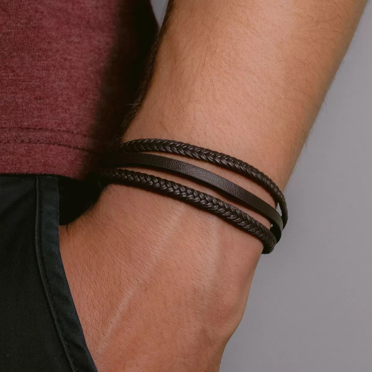 Cheap Jacques Lemans Lederarmband