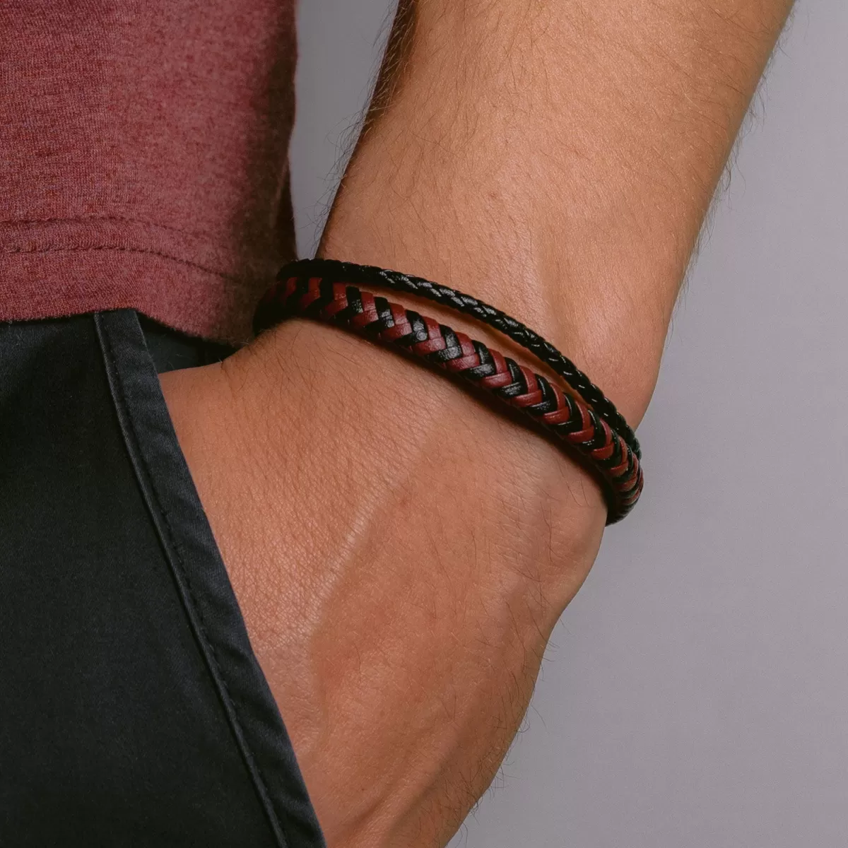 Online Jacques Lemans Lederarmband
