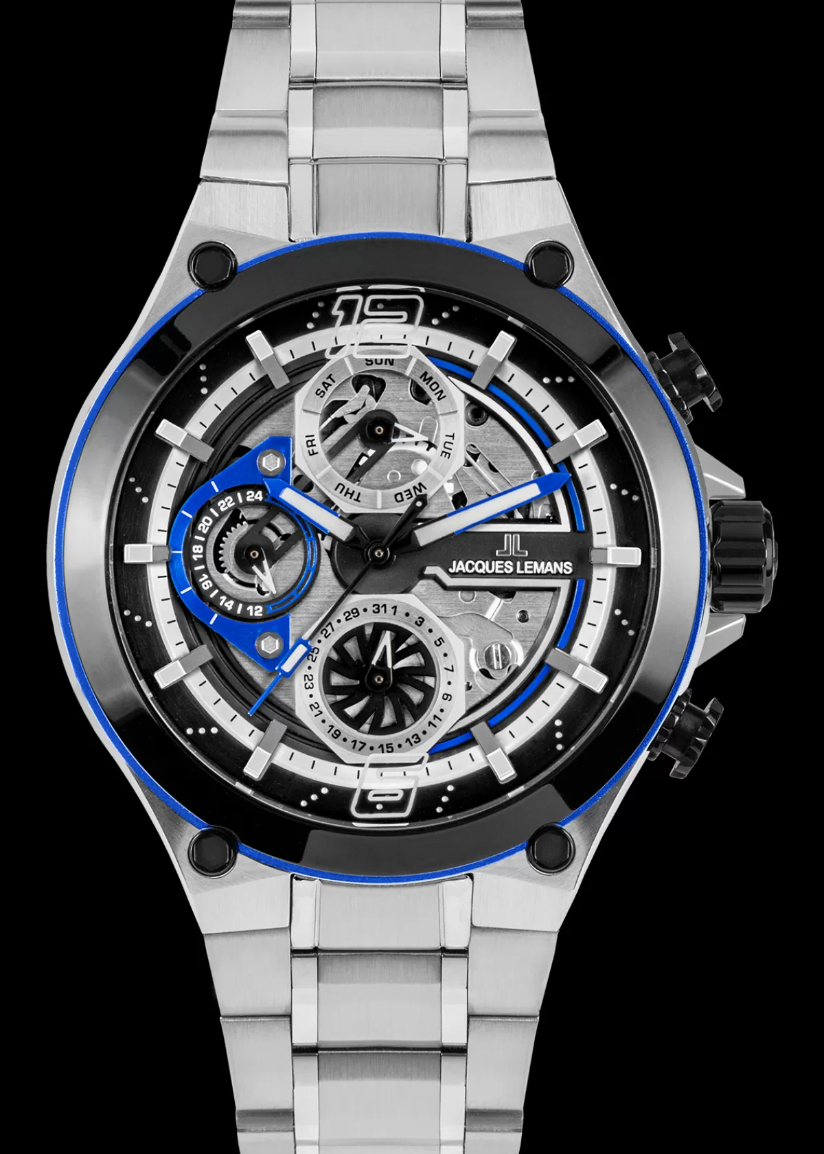 Cheap Jacques Lemans Manchester 1-2150D Herrenuhr Ø 44,0mm