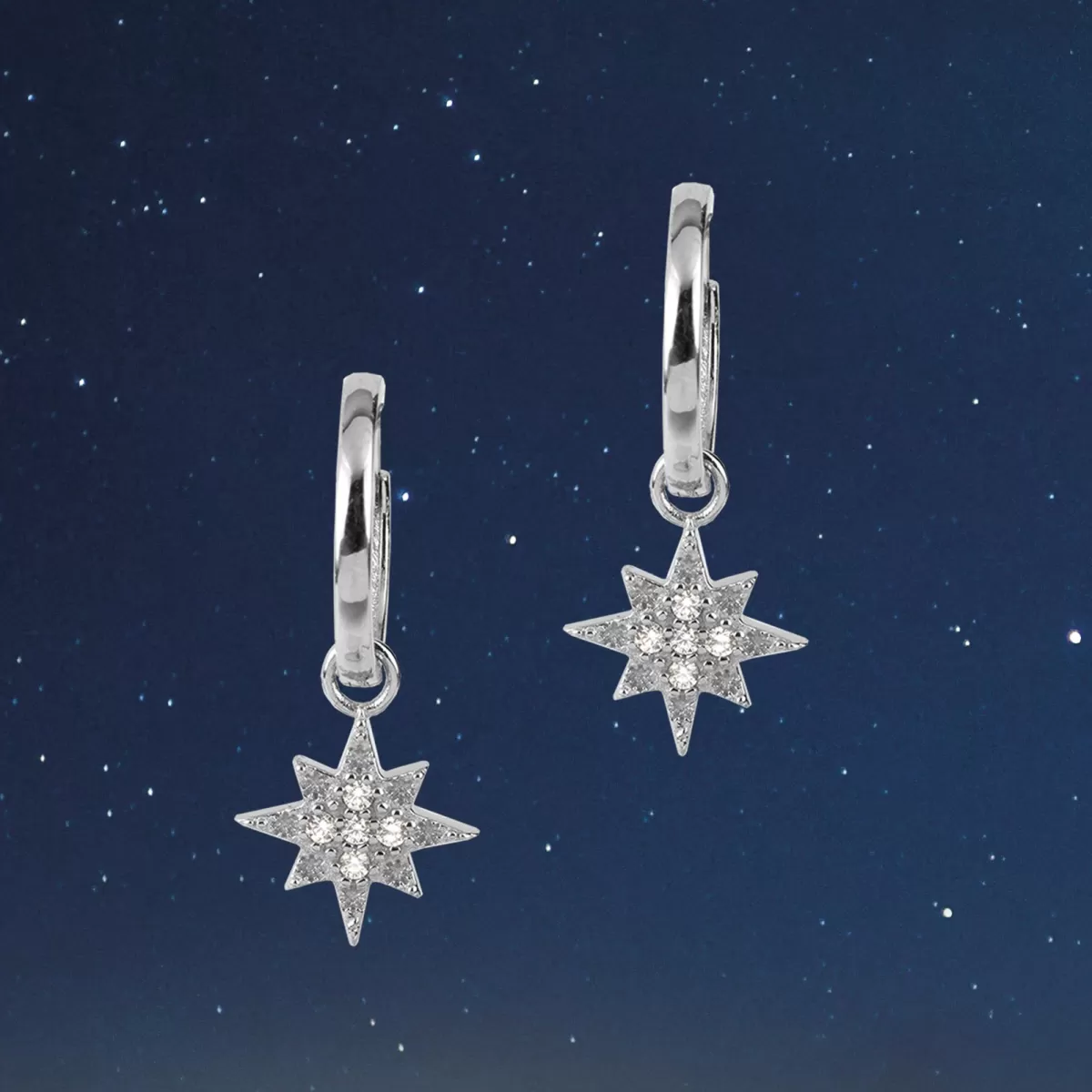 Best Sale Jacques Lemans Ohrstecker Sterlingsilber mit weißen Topas Edelsteinen