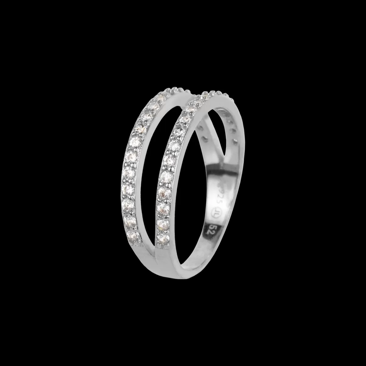 Best Jacques Lemans Ring Sterlingsilber mit Topasen