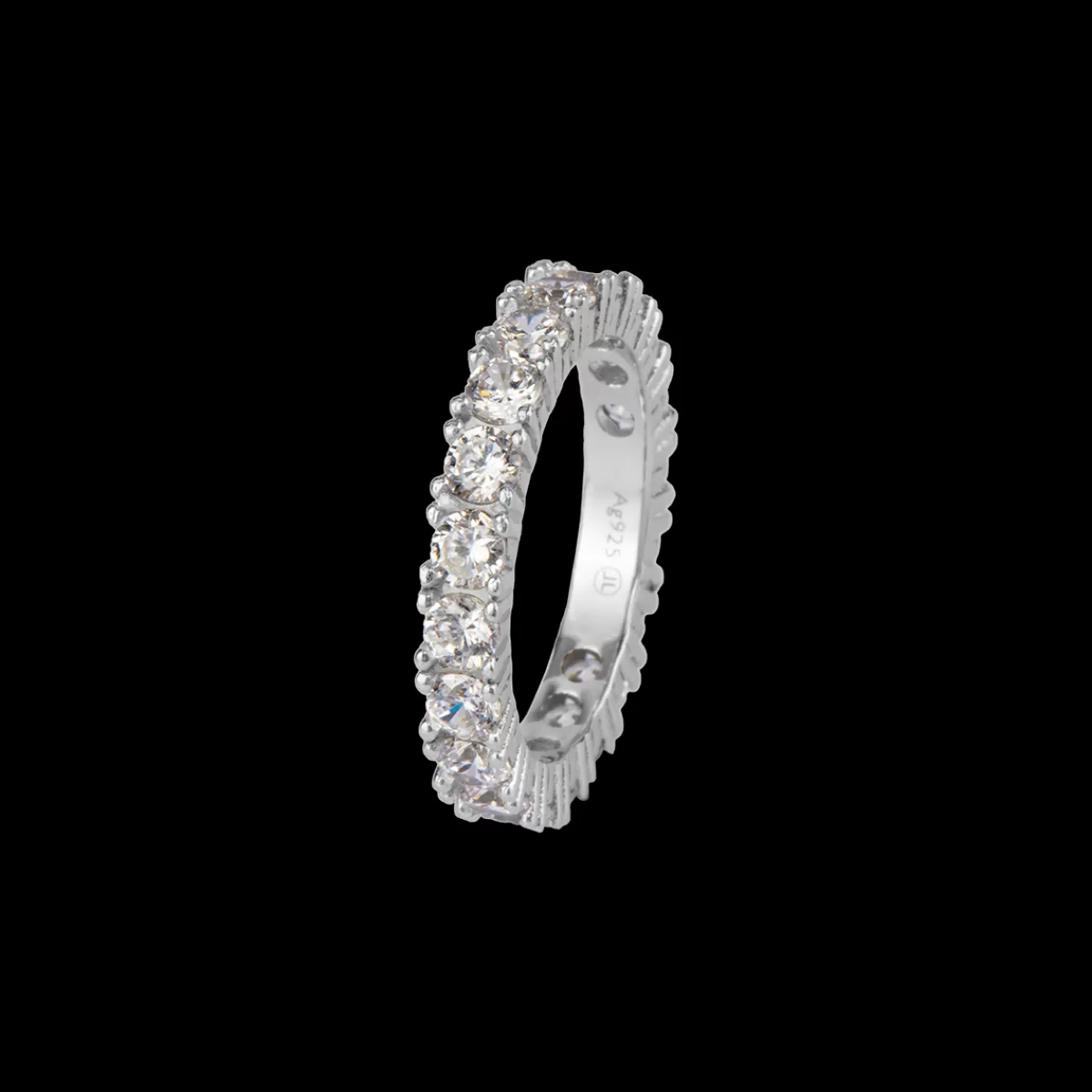 Cheap Jacques Lemans Ring Sterlingsilber mit weissen Topasen